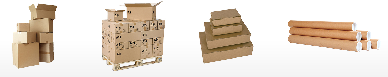 Caisse Galia-Caisses Américaine-Boîte postale-Tube carton - illustration article emballage carton