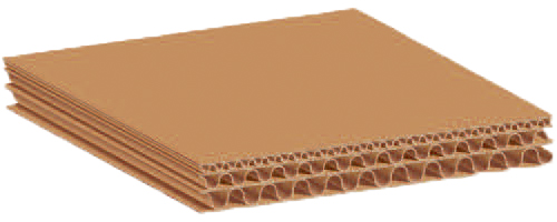 Triple cannelure - illustration article emballage carton