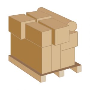 Palette hétérogène-illustration article film étirable