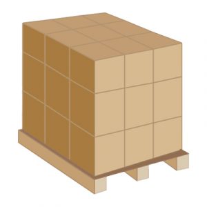 Palette homogène-illustration article film étirable